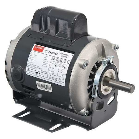 Dayton 6K366 - Capacitor-Start Belt Drive Motor, 1/3 HP, 115/230 V AC Voltage, 56 Frame, 1,725 Nameplate RPM