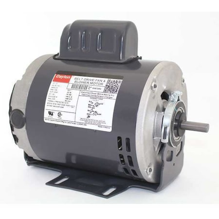 Dayton 6K872 - Split-Phase Start/Capacitor-Run Belt Drive Motor, 1/2 HP, 56 Z Frame, 115 V AC Voltage