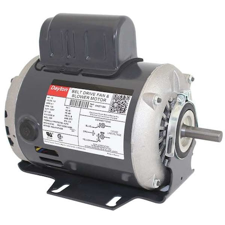 Dayton 6K871 - Split-Phase Start/Capacitor-Run Belt Drive Motor, 1/3 HP, 48 Frame, 115 V AC Voltage