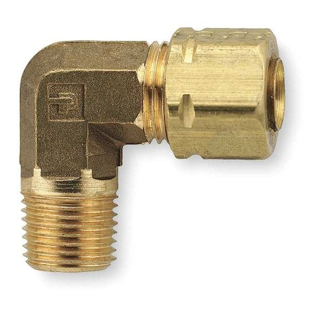 Parker 169CA-8-4 - 1/2" Compression x 1/4" MNPT Brass 90 Degree Elbow 10 PK