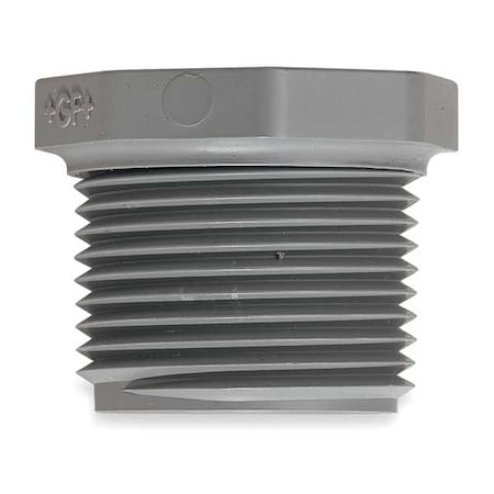 9850-040 - CPVC Hex Head Plug, Schedule 80, 4" Pipe Size, MNPT