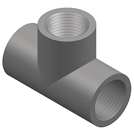 805-005 - PVC Tee, FNPT x FNPT x FNPT, 1/2 in Pipe Size