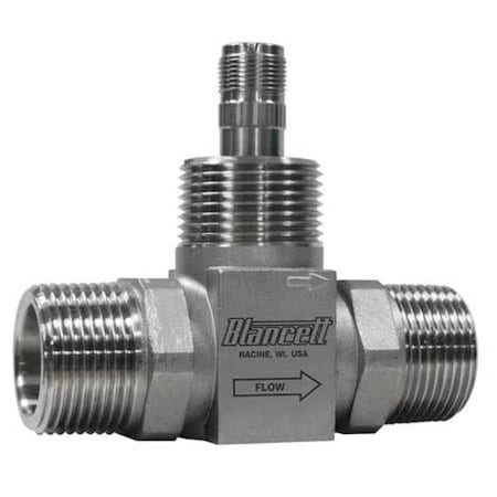 Blancett B111-121 - Flowmeter,Turbine,180 GPM,2 In MNPT