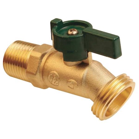 6PDZ6 - Hose Bibb,Quarter Turn,1/2 In, Brass