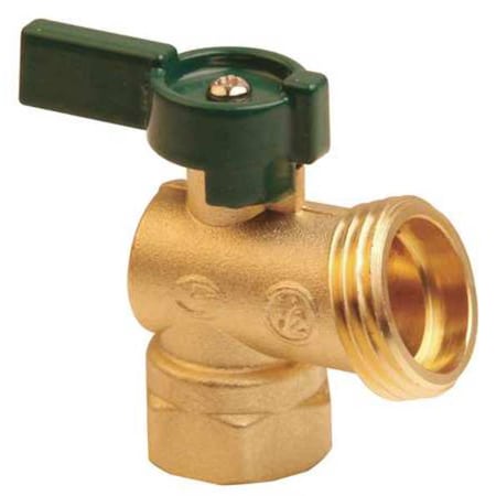 N/A 6PEA1 - Boiler Drain Valve, Quarter Turn, 1/2 In, Open Length: 2-3/16"