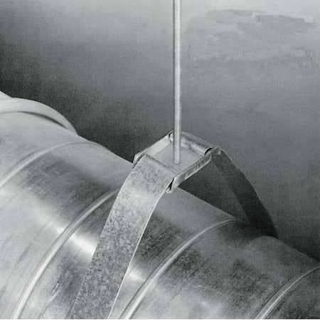 Ductmate GRDM4703GA - Duct Strap Hanger for 50 in Dia, Steel, 660 lb Capacity, 5/8 in H x 2-1/2 in L x 1-5/8 in W, PK5