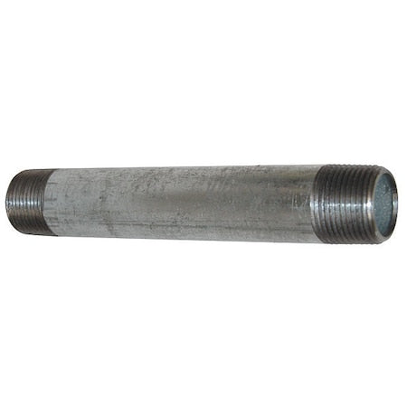 N/A 6P763 - 1/4" MNPT x 4-1/2" TBE Galvanized Steel Pipe Nipple Sch 40
