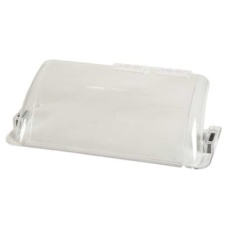 N/A 6TUC3 - Floor Register Air Deflector, Clear, 14 in L x 4 in W x 2-3/4 in H, 2 mm Thick, Magnetic Connection