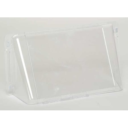 N/A 6TUC4 - Wall Register Air Deflector, Clear, 16 in L x 6 in W x 3-1/8 in H, 2 mm Thick, Magnetic Connection