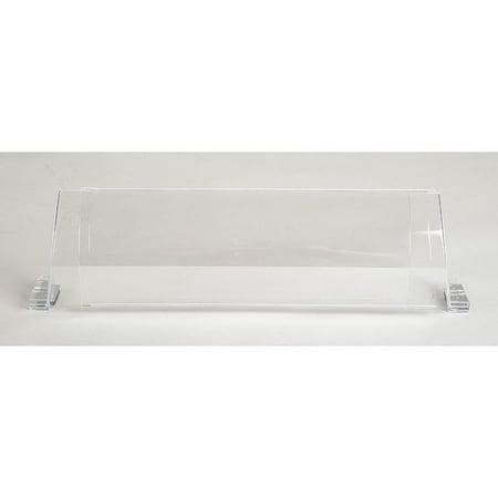 N/A 6TUC5 - Baseboard Register Air Deflector, Clear, 24 in L x 3 in W x 2-3/4 in H, 2 mm D, Magnetic Connection