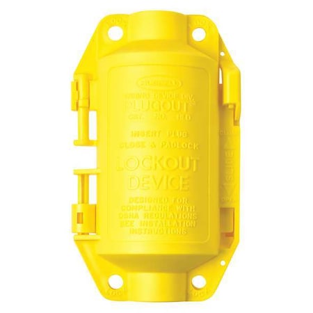 Brady 65695 - Plug Lockout,Yellow