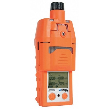Industrial Scientific VTS-K1232111101 - Ventis MX4 Multi-Gas Detector, IP66/IP67, Audible, Vibrating, Visual, LCD with Backlight
