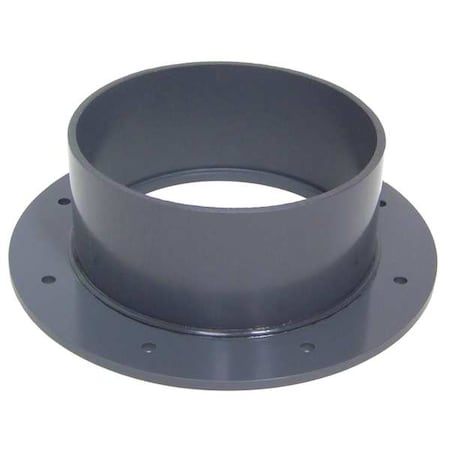 Plastic Supply PVCF16 - Flange Adapter, 16 in Duct Dia, Type I PVC, 20" L, 3-3/4" H