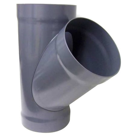 Plastic Supply PVCW14 - 14"dia 31.75"L 45 Degrees PVC Wye Branch, 14 in Duct Dia, Type I PVC, 31-3/4" L