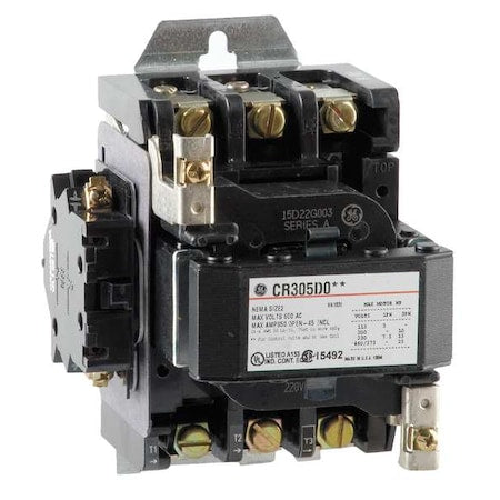 Ge CR305D003 - 240 VAC Non-Reversing Magnetic Contactor 3 P 45 A NEMA 2