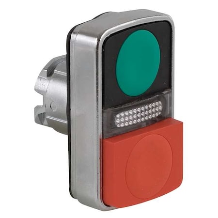 Schneider Electric ZB4BW7L3740 - Push Button Operator, Extended, Momentary / Momentary Action, Not Applicable Release, Illuminated