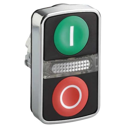 Schneider Electric ZB4BW7L3741 - Illuminated Multi-Head Operator, 22 mm, Rectangular