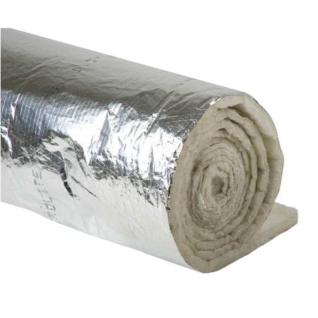 Johns Manville 670378 - Duct Insulation Wrap, 4.2 R-Value, 25 ft L x 48 in W x 1-1/2 in D, Fiberglass/Foil Scrim Kraft