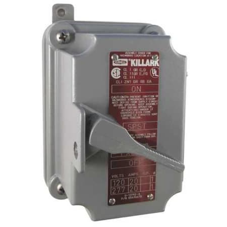 Hubbell Killark FXSX12 - Manual Motor Switch, 20 A, 2 P, 1 Phase, Handle, FXSX Series, NEMA 3