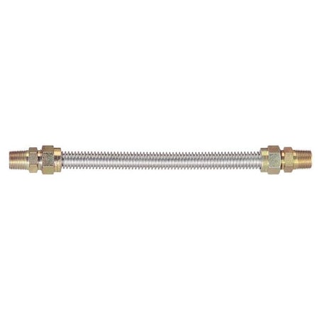 Dormont 30-4141-24 - Gas Connetor,304 SS,5/8 x 24 In