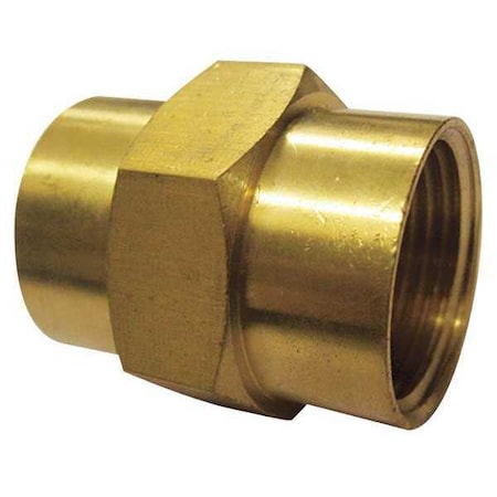 6CTE8 - Coupling Brass Coupling, 3/8 in Female NPT X 3/8 in Female NPT, 10 PK