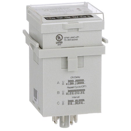 Schneider Electric TDRPRO-5102 - Multifunction Time Delay Relay, Octal, 3 Functions 240 V AC, DPDT