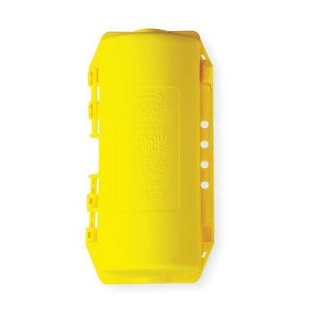 Hubbell Wiring Device-Kellems HLD2 - Plug Lockout,Yellow,3/8 In Shackle Dia.
