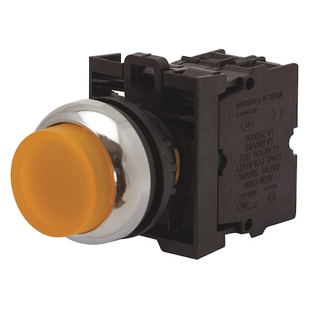 Eaton M22-DRLH-A - Ill Mtn Pb Sil-bzl Extd Red, 22.5 mm, Amber