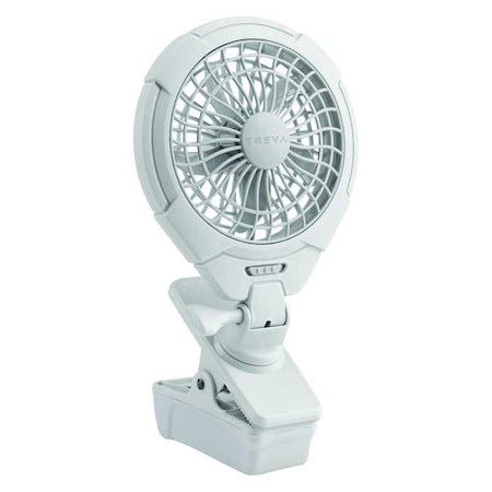 Treva/O2Cool FC05807 - Clip Fan, 2 Speeds, Gray, Not Applicable