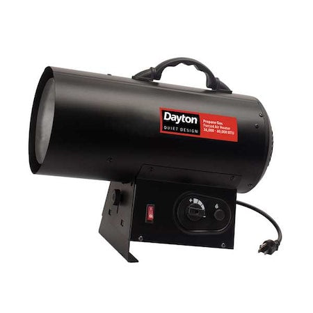 Dayton 60PG22 - Gas Heater,Portable,Quiet,LP,60,000 Btu