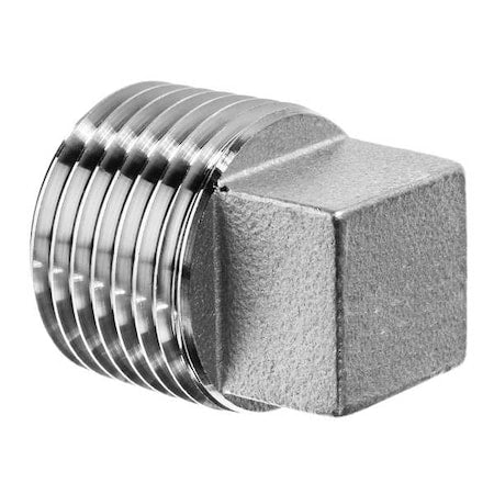 ZUSA-PF-8251 - Square Head Plug, 304 Stainless Steel, 1/2 in BSPT, Class 150