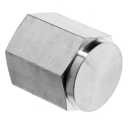 N/A ZUSA-PF-7909 - Instrumentation Cap, Hex Head, 304 Stainless Steel, 1/2 in NPT Female, 4,600 psi Max Pressure