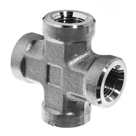ZUSA-PF-7904 - Cross, SS, Thrd 3/8", 3/8", 3/8", 3/8"