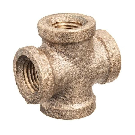 ZUSA-PF-10533 - Cross Brass Brass Class 125 Pipe Fittings, 2 1/2 in Female NPT X 2 1/2 in Female NPT