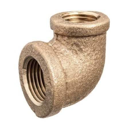 ZUSA-PF-10399 - 90 Degrees Elbow Reducer Brass Brass Class 125 Pipe Fittings, 1 1/2 in Female NPT X 1 in Female