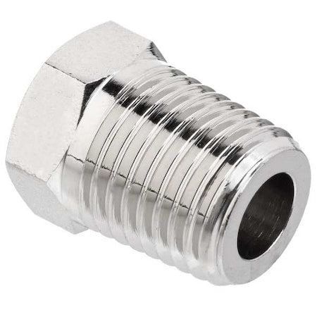 ZUSA-PF-9033 - Hex Bushing Brass Brass Class 1000 Pipe Fittings, 1/2 in Male NPTF X 3/8 in Female NPTF