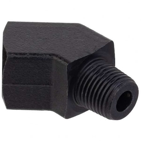 ZUSA-PF-9106 - 45 Degrees Elbow Adapter Brass Brass Class 1000 Pipe Fittings, 1/4 in Female NPTF X 1/4 in Male