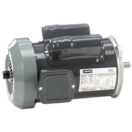 Leeson 117884.00 - Auger Duty Motor, 1/2 HP, 115/230 V AC, 1,800 Nameplate RPM, 56 YZ Frame