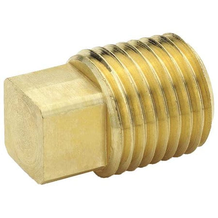 Parker 211P-6 - Square Head Plug Brass Square Head Plug, 3/8 in Male NPT X