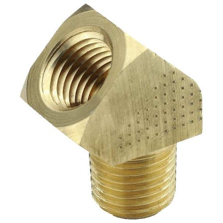 Parker 2214P-6-6 - 45 Degrees Extruded Street Elbow Brass 45 Degrees Extruded Elbow, 3/8 in Female NPT X 3/8 in Male
