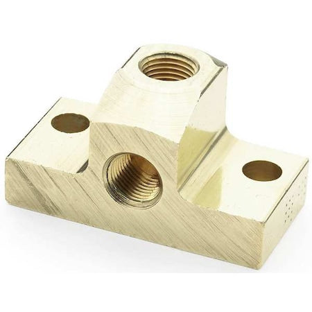 Parker 2200PDE-2 - 90 Degrees Drop-Ear Elbow Brass 90 Degrees Drop-Ear Elbow, 1/8 in Female NPT X 1/8 in Female NPT
