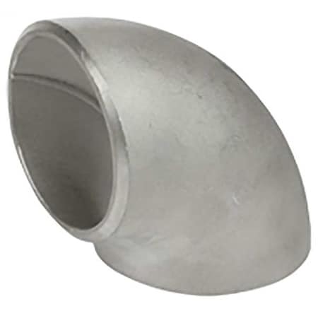 4381016680 - 90° Short Radius Elbow, 304 Stainless Steel, 6 in x 6 in, Schedule 40, Butt Weld