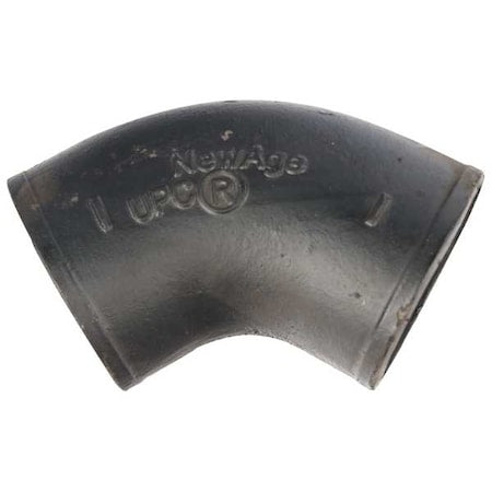 220574 - 60 Degrees Bend No-Hub 1/6"Bend, 4" Pipe, Female Socket, Cast Iron, 0 psi