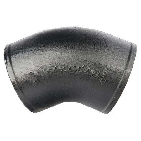 220610 - 45 Degrees Bend 1/8 Bend, 4" Pipe, Female Socket, Cast Iron, 0 psi
