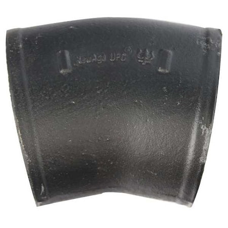 220688 - 22.5 Degrees Bend 1/16 Bend, 8" Pipe, Female Socket, Cast Iron, 0 psi