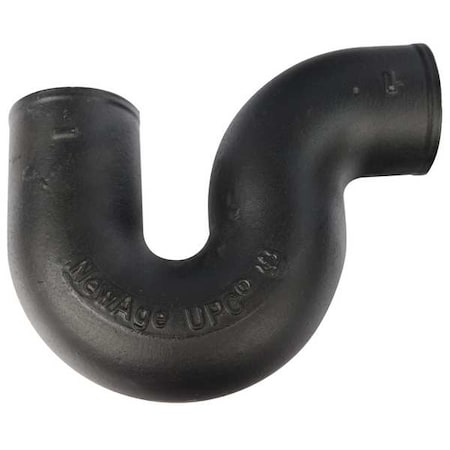 222524 - Running Trap No-Hub Running Trap Double Vent, 4" Pipe, Female Socket, Cast Iron, 0 psi