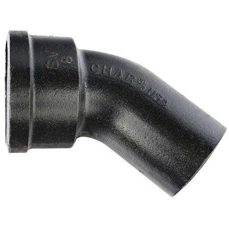 SVF08B80 - Bend 1/8 Bend, 8" Pipe, Female Socket, Cast Iron, 0 psi