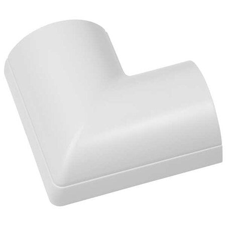 D-Line FLFB5025W - 90 Degree Flat Elbow, 3 1/4 in L, PVC, White