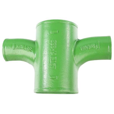 ZFB221856 - Sanitary Cross No-Hub Sanitary Cross, 3" Pipe, Female Socket, Cast Iron, 0 psi