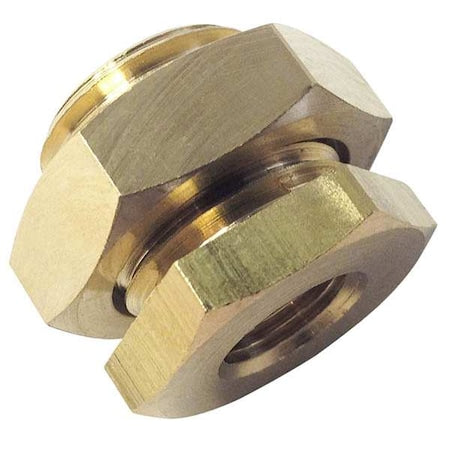 Legris 0117 00 17 - Anchor Coupling Brass Bulkhead Coupling, 3/8 in Female BSPP X